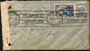 Argentina Buenos Aires Harrison USA Censored Airmail Cover Postage 1941 WWII - Picture 1 of 2