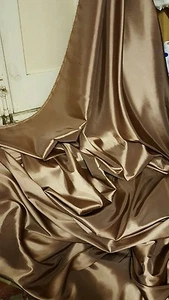 TELA TAFETÁN ORO MARRÓN CARAMELO 2.5 58" ANCHO - Imagen 1 de 1