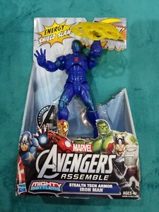 Marvel Avengers Assemble Stealth Tech Armor IRON MAN Mighty Battlers (BRANDNEU) - Bild 1 von 5