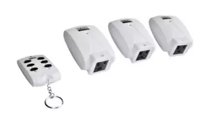 Indoor Wireless Fernbedienung Plug-In Geerdete Steckdose 3er-Pack mit 80 Fuß Sortiment - Bild 1 von 12