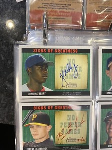 John Mayberry Jr. 2005 Bowman Heritage Signs of Greatness Autograph Ranger Auto