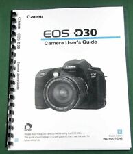 Manuel d'instructions Canon PowerShot EOS D30 : 151 pages et housse de protection