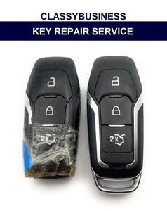 Servizio Riparazione per Ford Fusion Galaxy 2015 2016 2017 Smart Key Fob Case Batteria - Foto 1 di 1