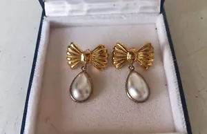 925 SILVER PENDANT EARRINGS - VINTAGE - Picture 1 of 8