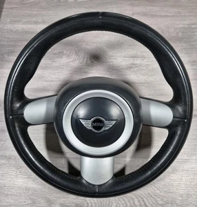 Mini R50 R52 R53 Volante 3 Radios Cuero Completo - Imagen 1 de 4
