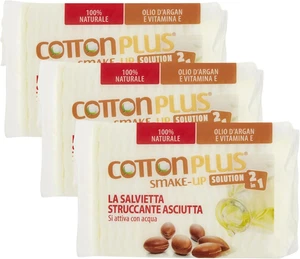 Cotton plus SMAKE-UP ARGAN MAXI 50 Pz. | STRUCCANTE NATURALE! Salviette Struccan - Foto 1 di 12