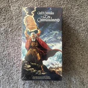 Cecil B DeMille's The Ten Commandments 2 VHS Box Set 1990 Release NEW/SEALED, - Imagen 1 de 4