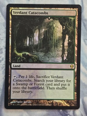 *FOIL* Verdant Catacombs - Zendikar - MTG - Light Play - Image 1 of 2
