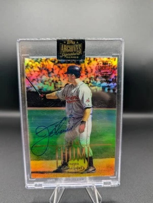 Topps Archives Signature Series Jim Thome 2021 automático/1 '02 Topps Gold Label Foto 1 de 2