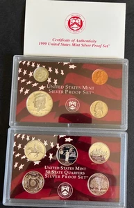 1999 United States Mint Silver San Fransisco Set 10 Coins - Picture 1 of 1