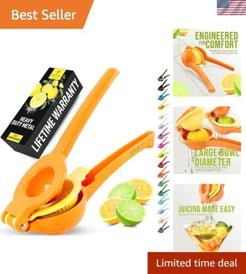 Exprimidor compacto de acero inoxidable para limón y lima con mango ergonómico, 8,9" Foto 1 de 4