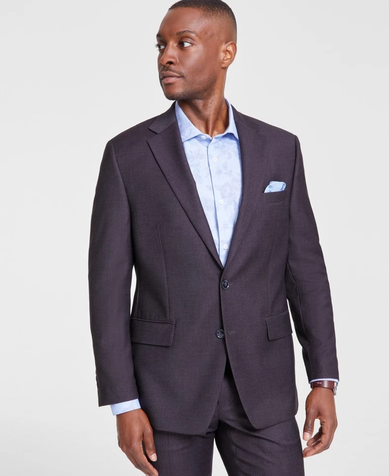 Traje Chaqueta Blazer Tallia Para Hombre Calce Clásico 42 L Rojo Borgoña Foto 1 de 1