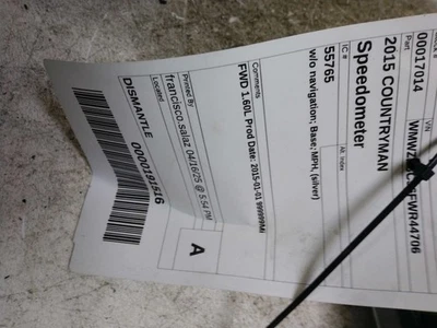 Velocímetro sin base de navegación MPH plateado para 11-16 Countryman 435024 Foto 1 de 3