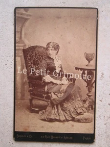 PHOTO DE FEMME vers 1880/90 par BENQUE et Cie rue Boissy d'Anglas à Paris. - Picture 1 of 2