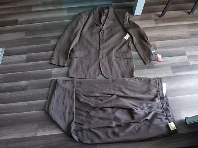 Traje de colección Bonelli para hombre talla 44L 38 color marrón 2 piezas teteron nuevo con etiquetas Foto 1 de 4