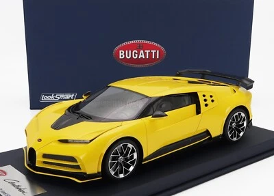 Looksmart BUGATTI CENTODIECI PRODUCTION VERSION 2023 YELLOW 1/18 Scale New! - Image 1 of 4