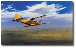 Wichita Classic von Ross Buckland - Beechcraft Staggerwing - Luftfahrt Kunstdruck - Bild 1 von 1