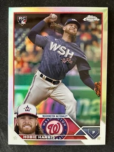 2023 Topps Chrome Update Rookie Refractor Hobie Harris Washington Nationals - Picture 1 of 2