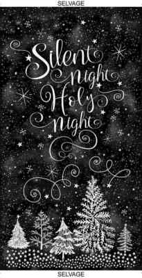 Silent Night Christmas Fabric Panel, 24 Inch Panel,  C8464. TheFabricEdge - Image 1 of 2