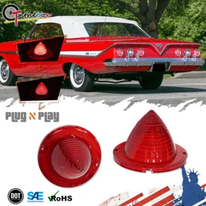Juego de 2 lentes LED para lámparas traseras traseras traseras Chevy 1960-61 Impala tamaño completo - Imagen 1 de 10