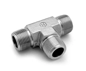3/8 MNPT 316ss Male Threaded Tee Fitting Ham-Let 101HMSS3/8 - Picture 1 of 1
