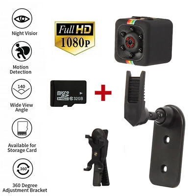 1080P Überwachungskameras Mini Kamera HD mit 32GB Karte IP Nachtsicht DE  - Bild 1 von 4