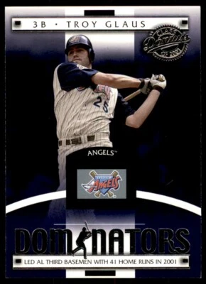 2001 Donruss Class of 2001 Dominators Troy Glaus Anaheim Angels #DM-29 - Image 1 of 2
