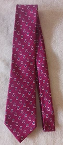 HERMÈS SEIDENKRAWATTE BURGUNDER 7168 FA - Bild 1 von 5