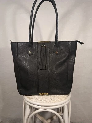 Bolso de hombro Kenneth Cole Reaction de cuero sintético negro ¡NUEVO SIN ETIQUETAS! Foto 1 de 4