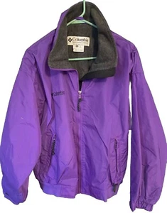 Columbia Sportswear Full Zip Purple Womens XL Jacket Coat Zip Pockets 1795 - Picture 1 of 8