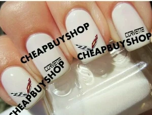 Racing Chevrolet Corvette ZR1 C6 C7 Z06 Promo Model Car Show》Nail Art Decals - Picture 1 of 1