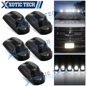 Smoked Lens 6000K White LED Cab Roof Clearance Light For 17-24 Ford F250 F350 - Picture 1 of 11