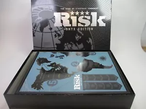 RISK ONYX EDITION Board Game Strategy Conquest 2009 READ DESCRIPTION - Picture 1 of 11
