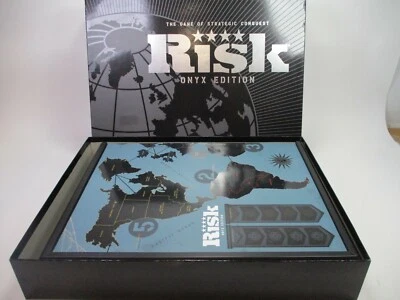 RISK ONYX EDITION Board Game Strategy Conquest 2009 READ DESCRIPTION - Image 1 of 4