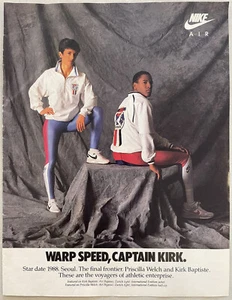Nike Distance Running Ad Warp Speed, Captain Kirk 1988 - Picture 1 of 1