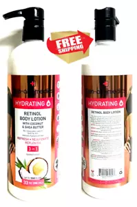 1 Skin-aid-medics Retinol Body Lotion with Coconut & Shea Butter 33 Fl oz 3 in 1 - Picture 1 of 6