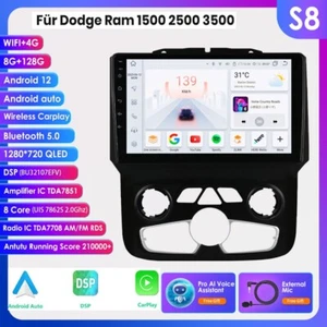 Radio de coche GPS Carplay BT5.0 DSP 8GB+128GB para Dodge RAM 1500 2500 3500 - Imagen 1 de 24
