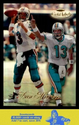 1998 Topps Gold Label Dan Marino card #30 Miami Dolphins - Image 1 of 2