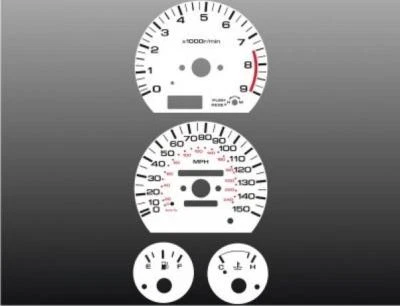 Indicadores de cara blancos para Nissan Sentra SE-R 1991-1994 Foto 1 de 4
