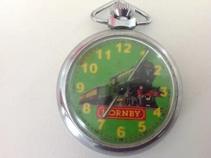 HORNBY BRITISH RAILWAYS 1960's VTG/Rare POCKET WATCH GREAT BRITAIN - Picture 1 of 6