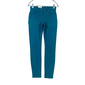 Peak Performance Women Blue Slim Fit Trousers W26 L32 - Picture 1 of 9