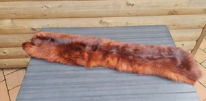 VINTAGE AUBURN COPPER COLOURED REAL FOX FUR COLLAR WRAP - Picture 1 of 3