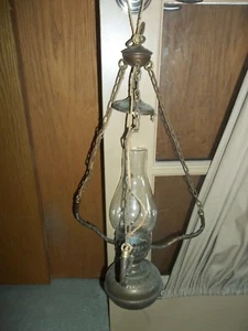 CHAIN HANGING OLD LAMP - ELECTRIC - Picture 1 of 2