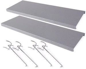 Ondis24 2x Einlegeboden inklusive 2 Haken Set für Werkzeugschränke Metall grau - Bild 1 von 6
