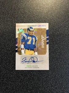 2022 Donruss Fred Dean Gridiron Greats Auto Autograph #GG87 Chargers - Picture 1 of 2