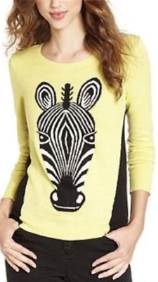 Suéter Kensie Cebra Amarillo Talla Pequeña Foto 1 de 4