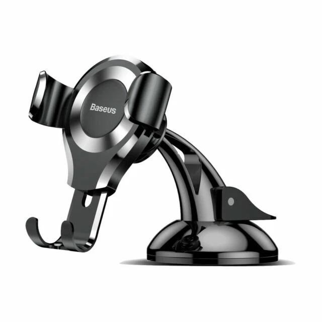 Baseus Osculum Support de Voiture Gravité pour Téléphone Mobile - Noir