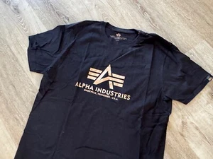 ALPHA INDUSTRIES Herren T-Shirt XXL / 2XL Schwarz | 10005-12 - Bild 1 von 4