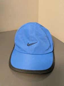 Toddler Nike Featherlight Dri-Fit Adjustable Hat Cap Kid Boys Girls Blue Black - Picture 1 of 6