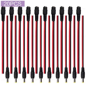 10/20/50 STCK. 12 V DC Steckverbinder Stecker Buchse Kabel Draht Leitung Adapter Stecker Power - Bild 1 von 15